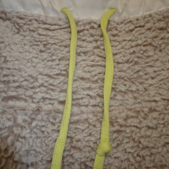 NWOT FREE PEOPLE Fuzzy Mock Neck Hooded Sweater Jacket XS - Picture 8 of 16